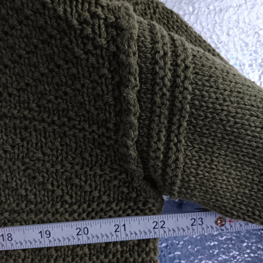 Polo Ralph Lauren Sweater Mens L Olive New Linen Cotton Blend Chunky Knit $398 - Picture 10 of 11